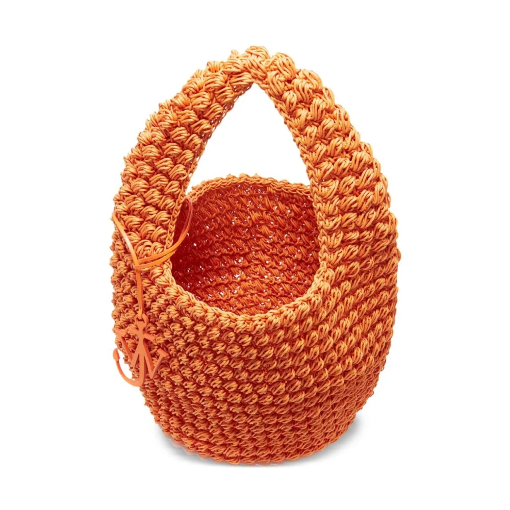 JW Anderson Geranium Orange Gehaakte Handtas Orange Dames