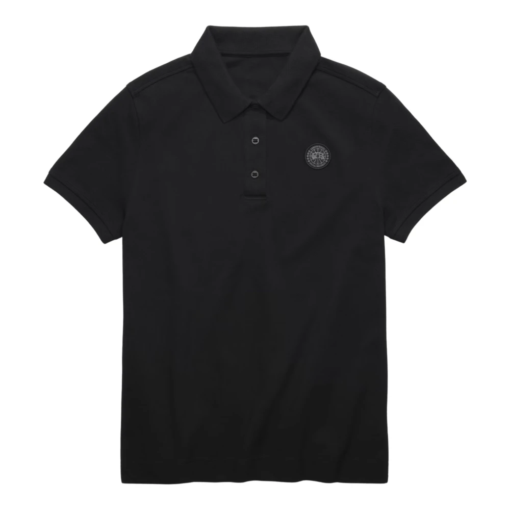 Canada Goose Women's Black Almira Polo - Polo Shirts - S - Tops
