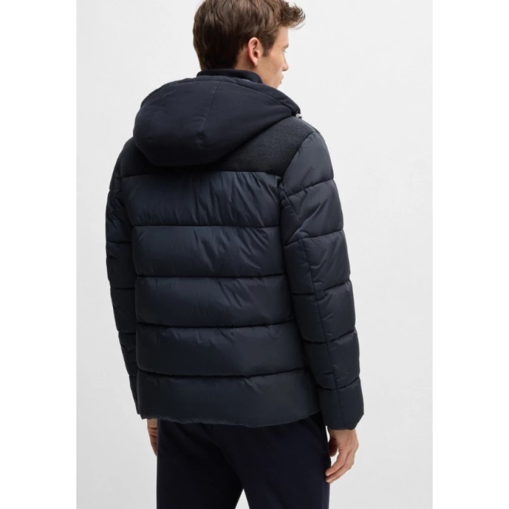 Hugo Boss Blauwe Hoodie met Ritssluiting Blue Heren