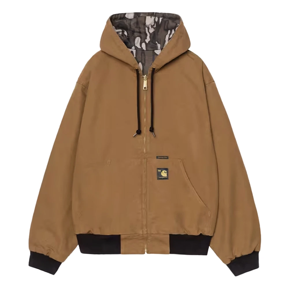 Carhartt Wip Men's Brown Zip-Throughs, L, 50 Years Anniversary Og Active Jacket
