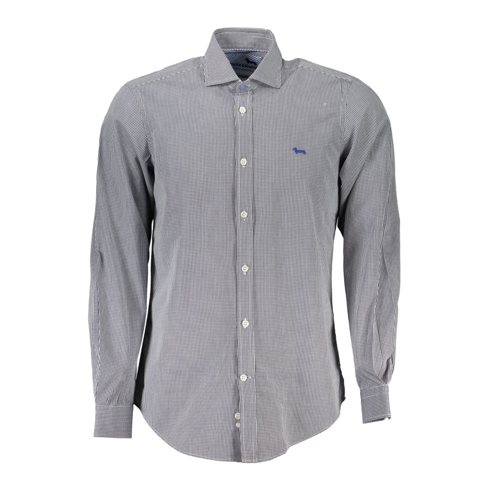 Harmont & Blaine Blauw Overhemd Lange Mouwen Franse Kraag Blue Heren