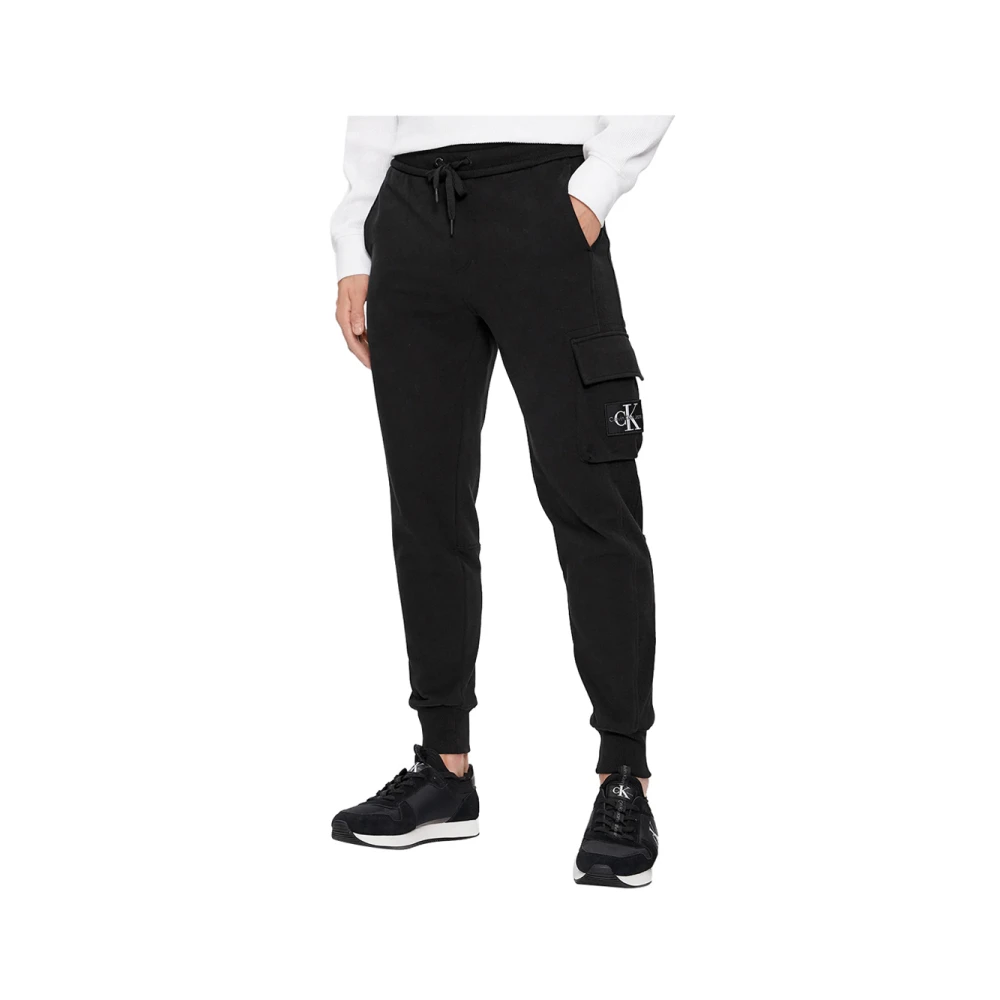 Calvin Klein Zwarte Broek voor Stedelijke Stijl Black Heren