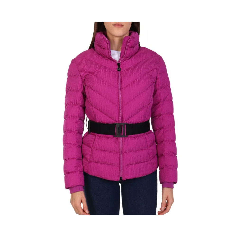 Emporio Armani Ea7 Rosa Padding Jacket With Belt