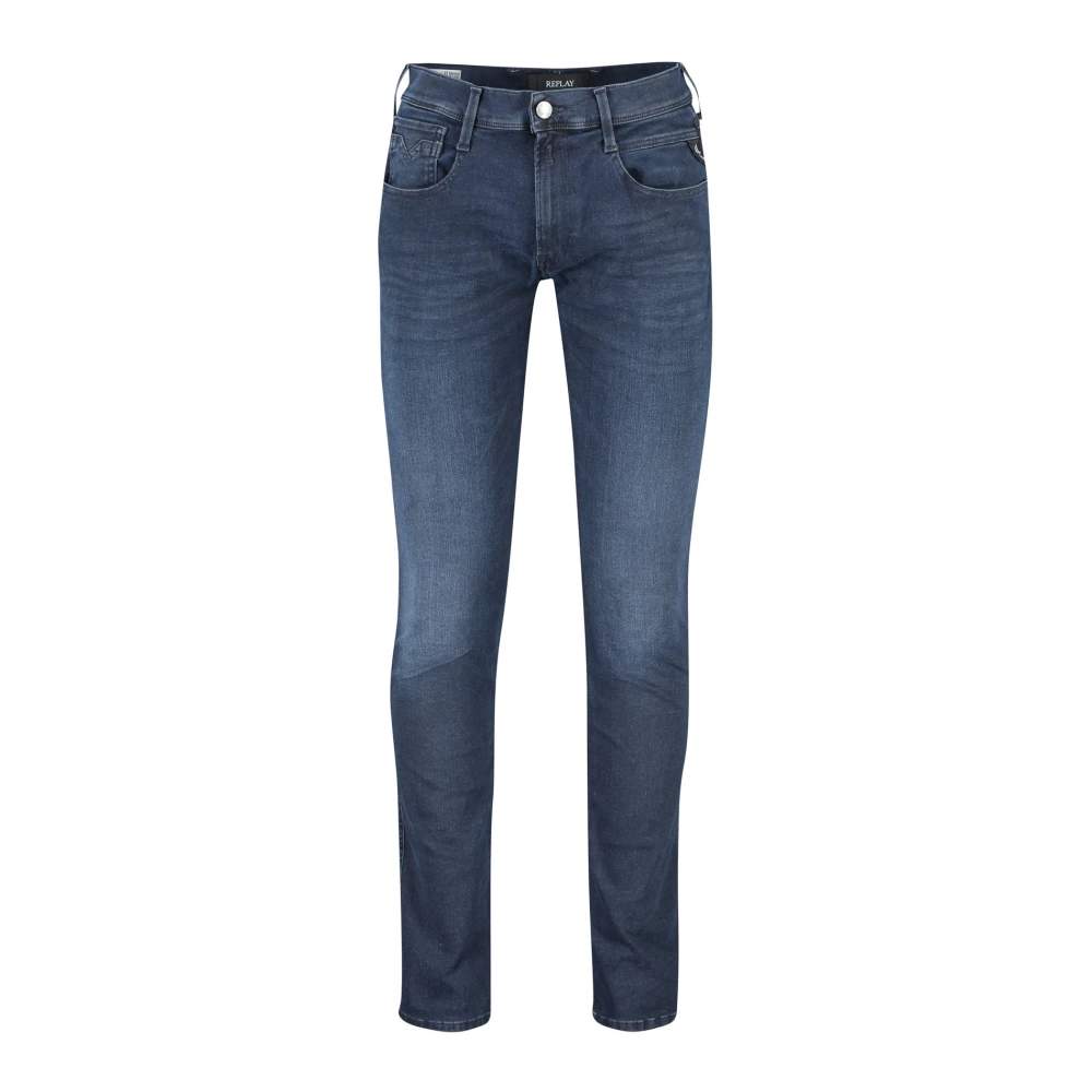 Replay Donkerblauwe Denim Broek Blue Heren
