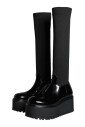 black-leather-knee-high-boots