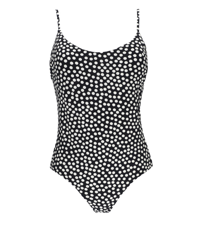 maillot-de-bain-a-pois-noir-pour-femme
