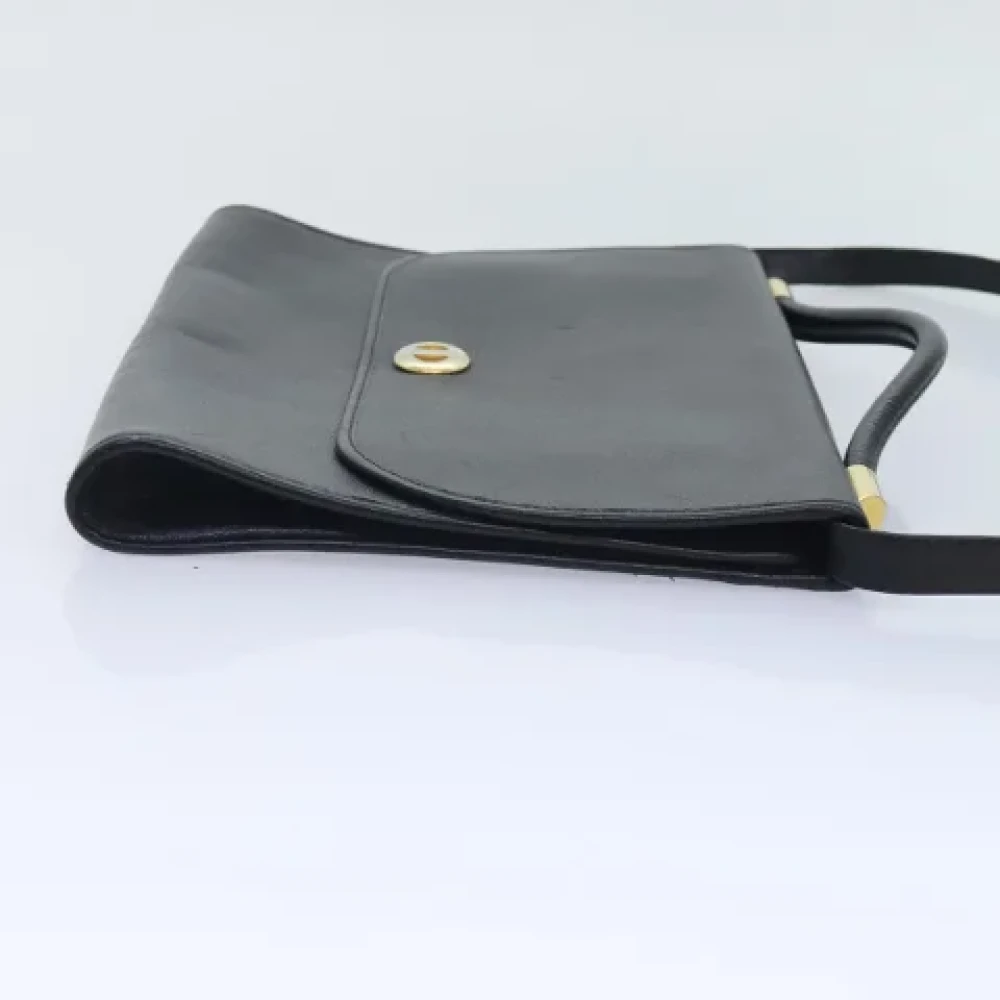 Dior Vintage Pre-owned Leather handbags Black Dames