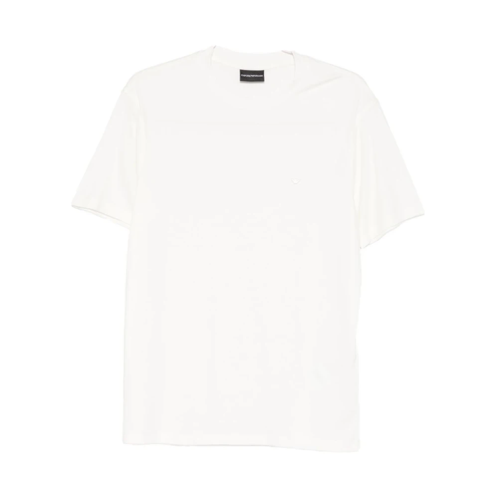 Emporio Armani Mannelijk Wit Tops Heren, L, T-Shirts