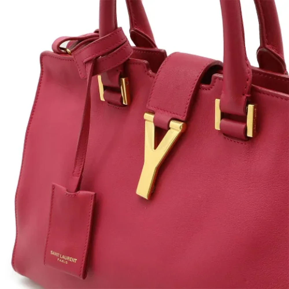 Yves Saint Laurent Vintage Pre-owned Leather handbags Red Dames