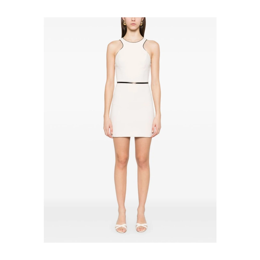 Elisabetta Franchi Stijlvolle Jurken Collectie Beige Dames