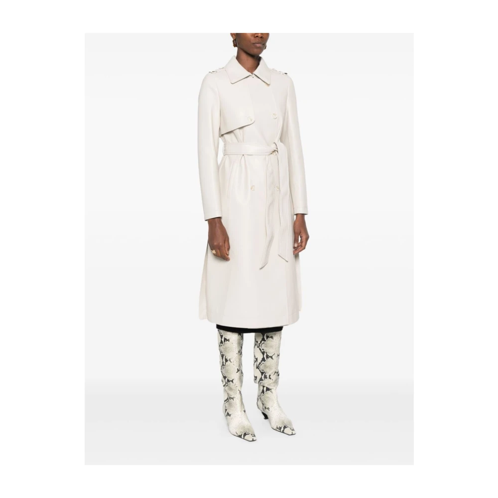 Twinset Witte Parka Jas voor Vrouwen White Dames