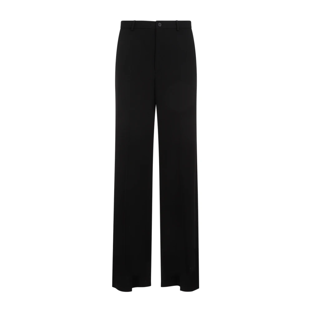 Balenciaga Klassieke Zwarte Wollen Broek Black Heren