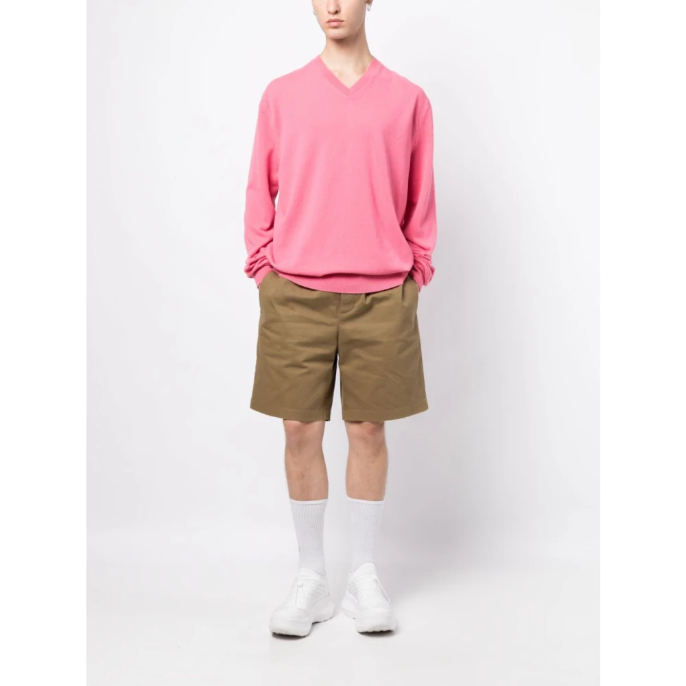 Comme des Garçons Gebreide trui voor mannen Pink Heren
