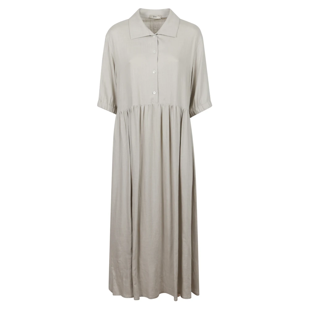 Herno Women's Beige Midi Dresses, S, Midi Dress