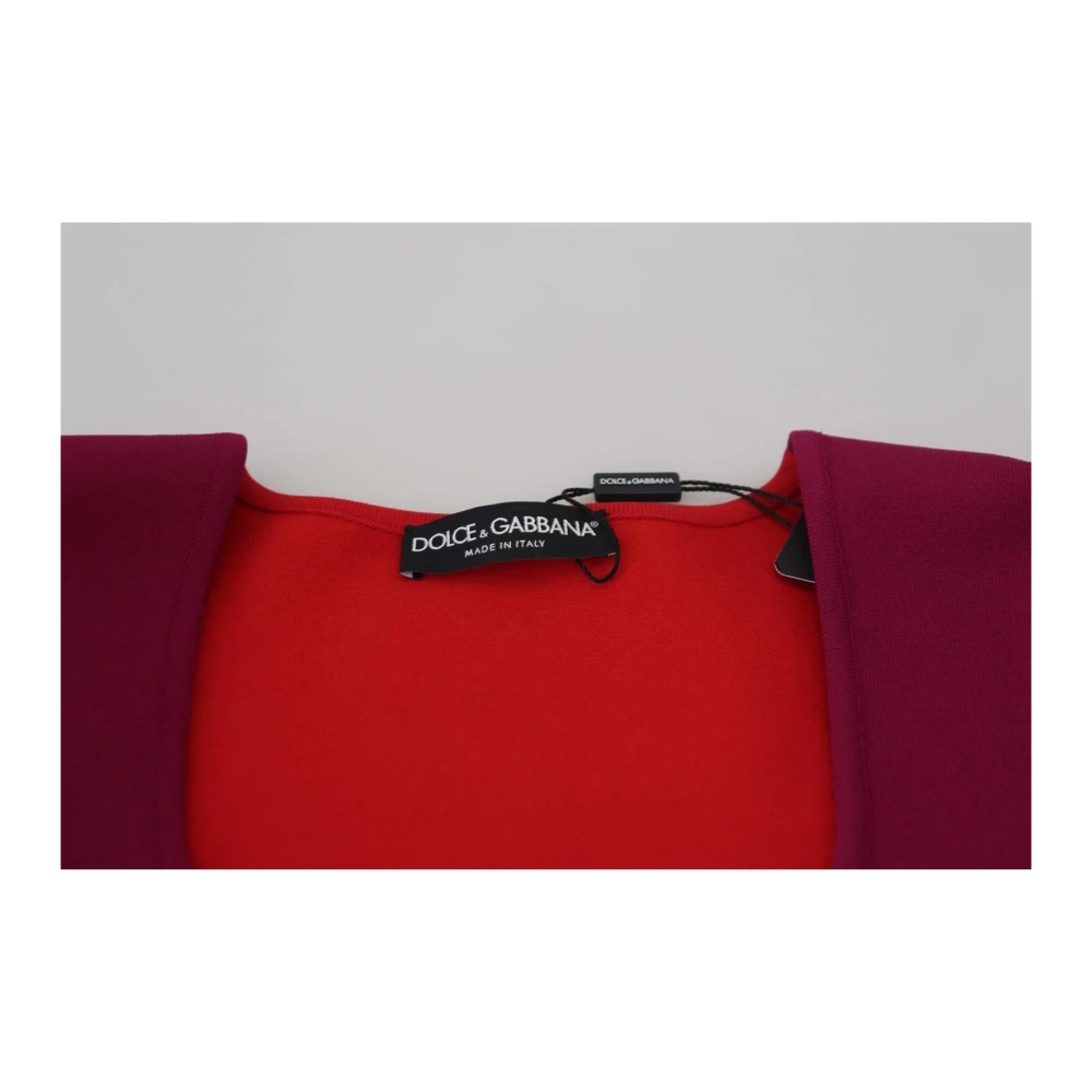 Dolce & Gabbana Logo Square Neck Sweater Multicolor Dames