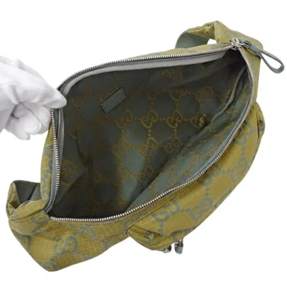 Gucci Vintage Pre-owned Nylon gucci-bags Green Dames