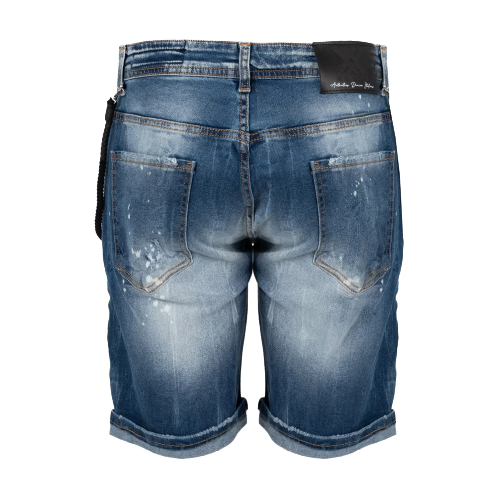 Xagon Man Vintage Denim Shorts Blue Heren