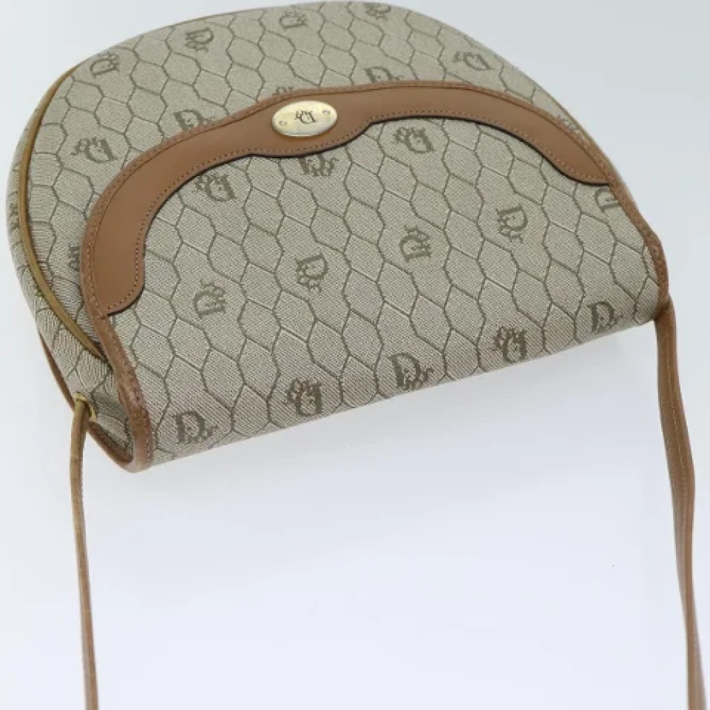 Dior Vintage Pre-owned Leather dior-bags Beige Dames