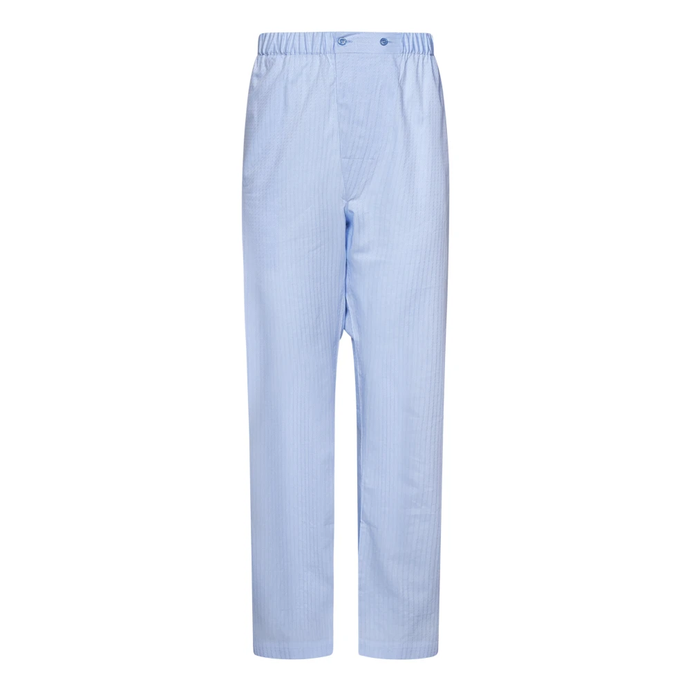 Brioni Blauw Gestreept Pyjamaset Blue Heren