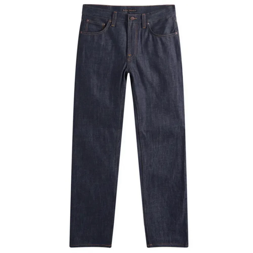 Nudie Jeans Gritty Jackson Dry Old Denim Jeans Blue Heren