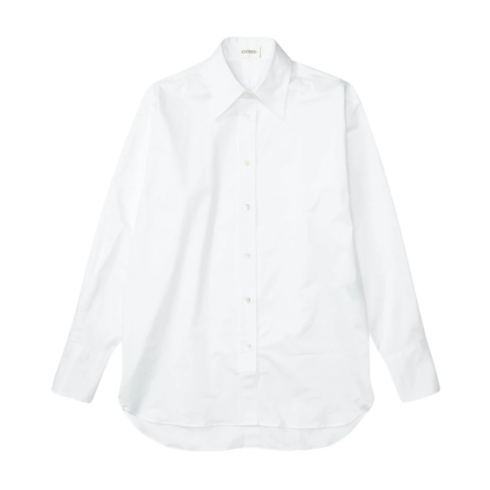 Closed Lange mouwen shirt met achteropening detail White Dames