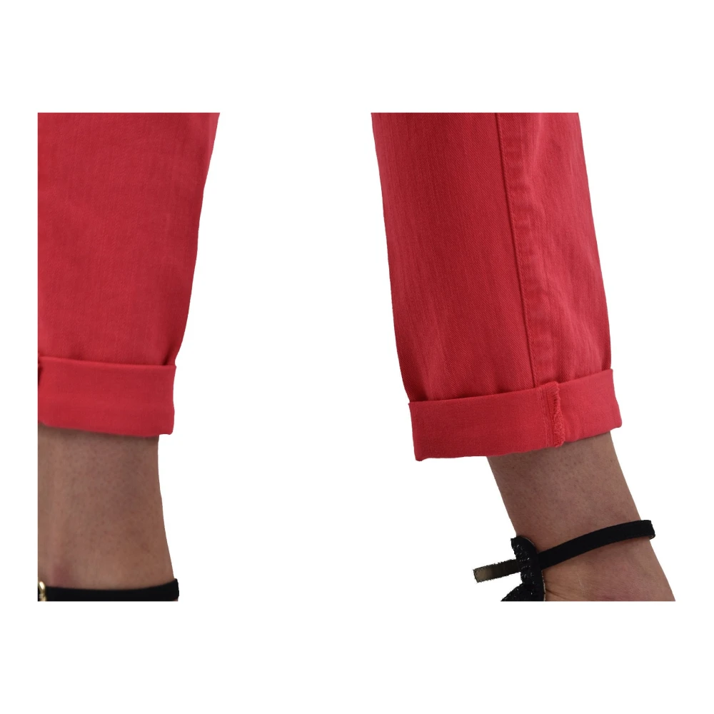 Dsquared2 Koraal Capri Slim-fit Jeans Red Dames