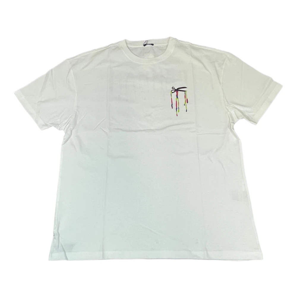 Denham Heren T-shirt met rugprint White Heren