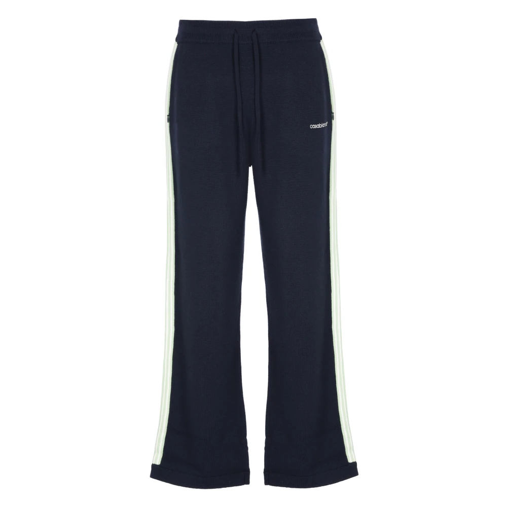 Casablanca Merino Track Trousers - Male - Sweatpants - Blue - M - Trousers