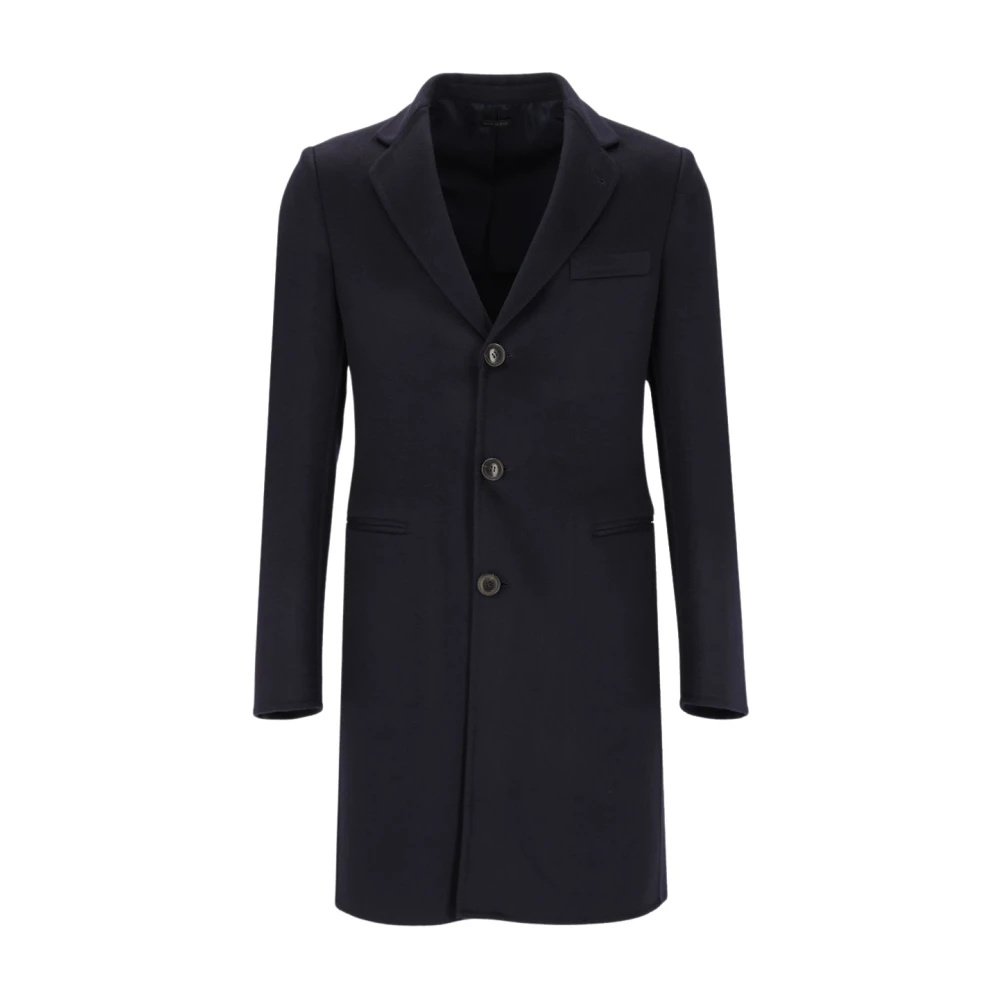 Giorgio Armani Single-Breasted Coat - Male - Single-Breasted Coats - Blue - L - Coats