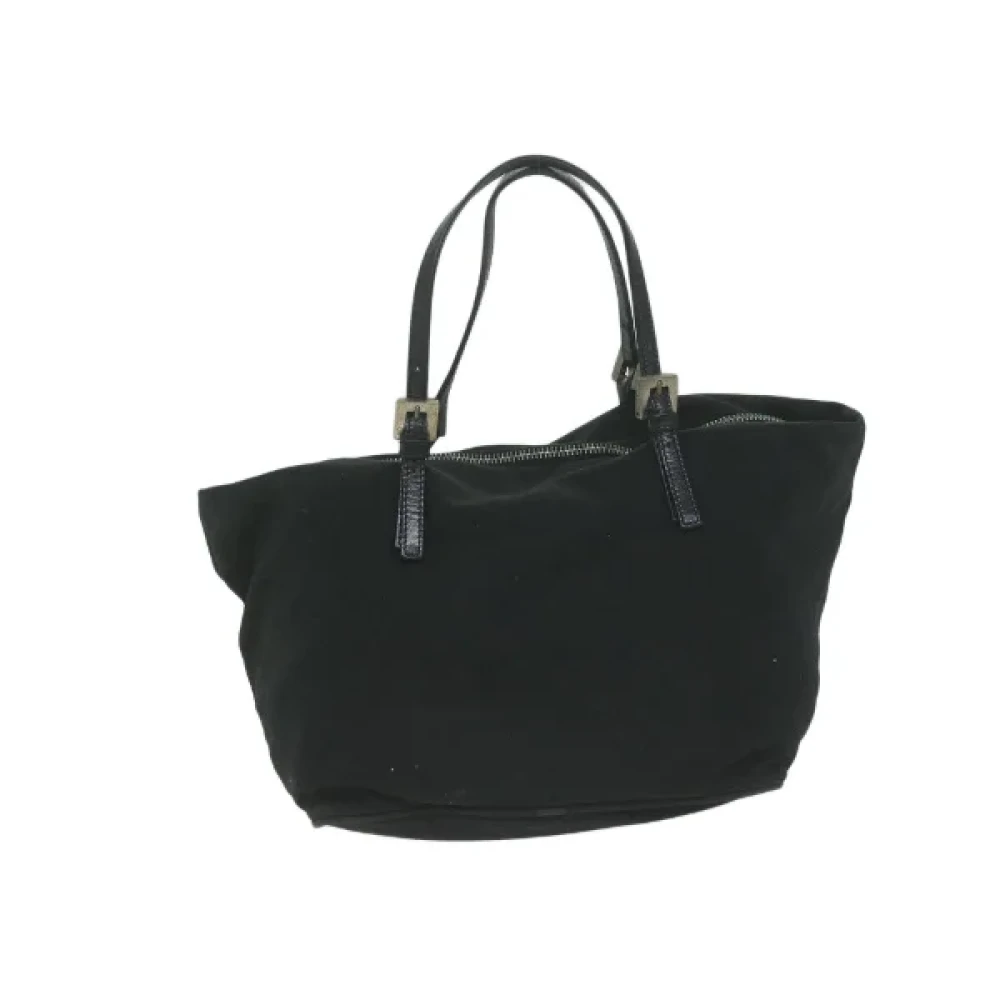 Fendi Vintage Pre-owned Nylon handbags Black Dames
