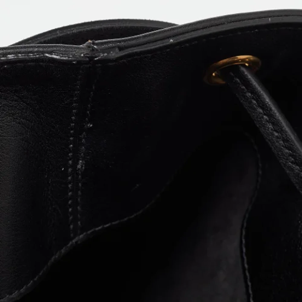 Yves Saint Laurent Vintage Pre-owned Leather shoulder-bags Black Dames