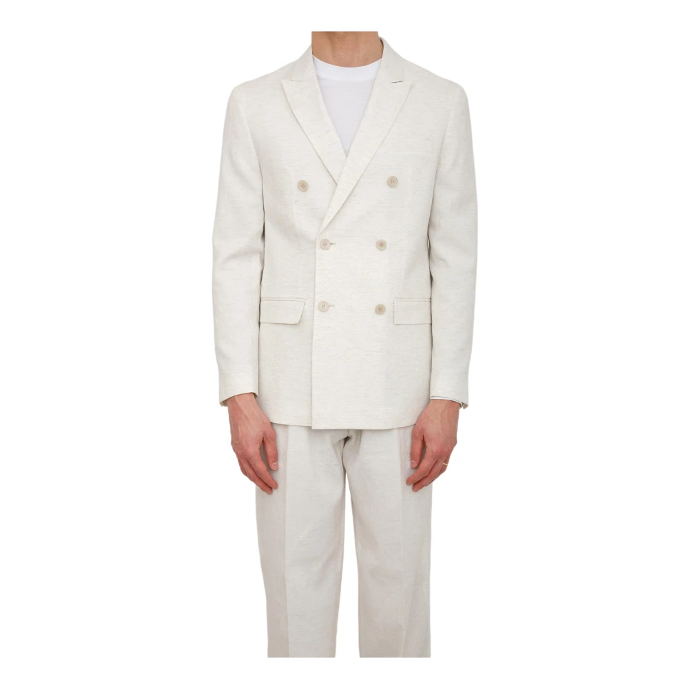 Antony Morato Mannelijk Beige Kostuums Heren, S, Leer, Giacca Per Completo