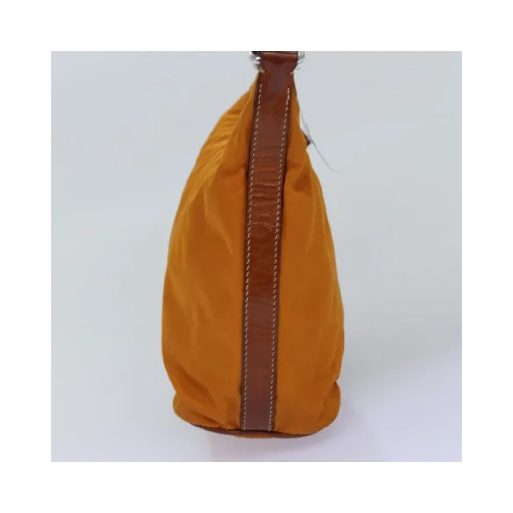 Prada Vintage Pre-owned Nylon prada-bags Orange Dames