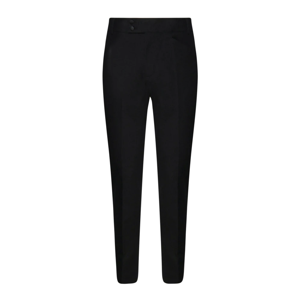 Dolce & Gabbana Zwarte Broek met Rits Black Heren