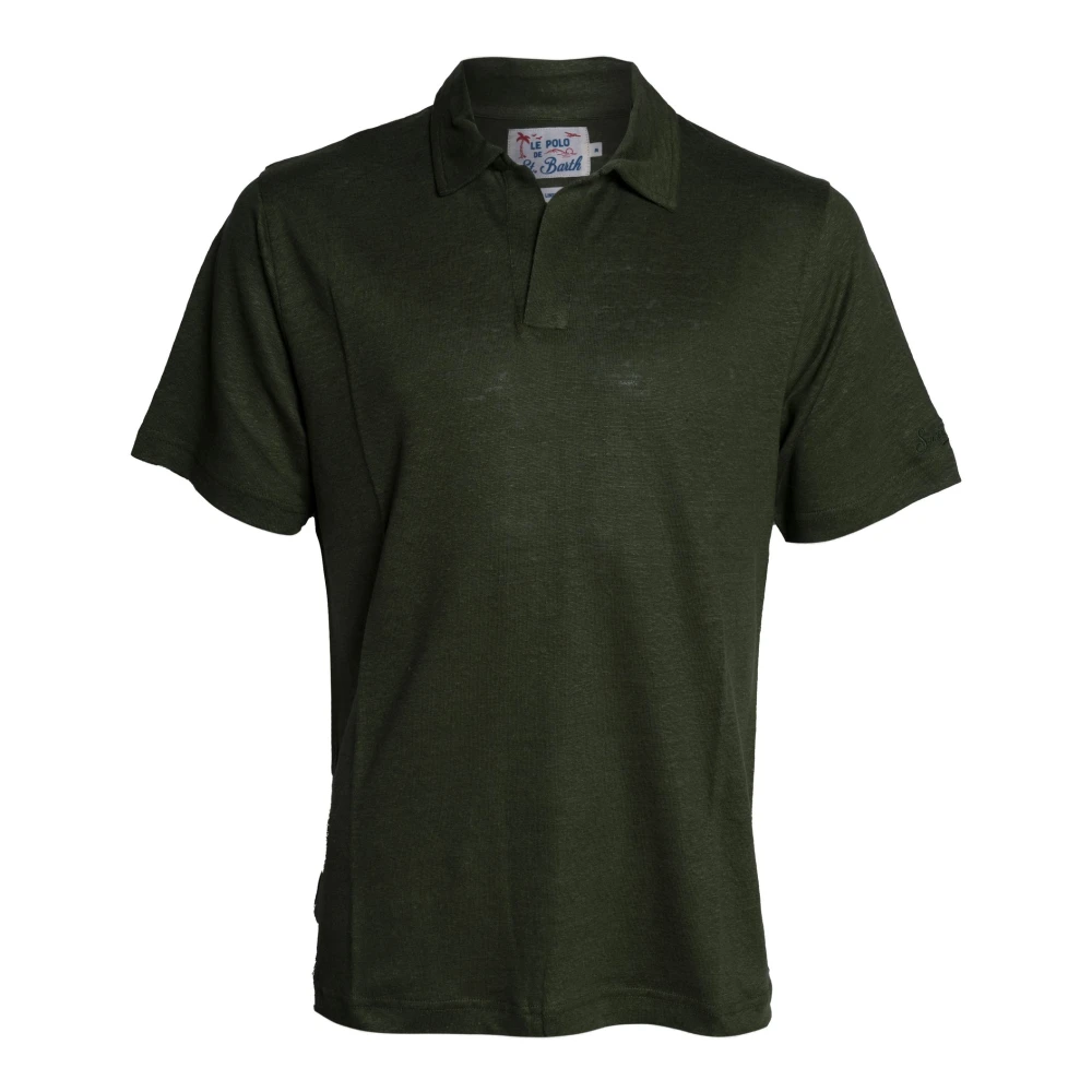 Mc2 Saint Barth Green Polo Shirts, Male, L, Fraser Polo