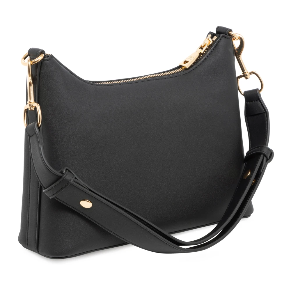 Love Moschino Stijlvolle Lettering Hobo Tas Black Dames