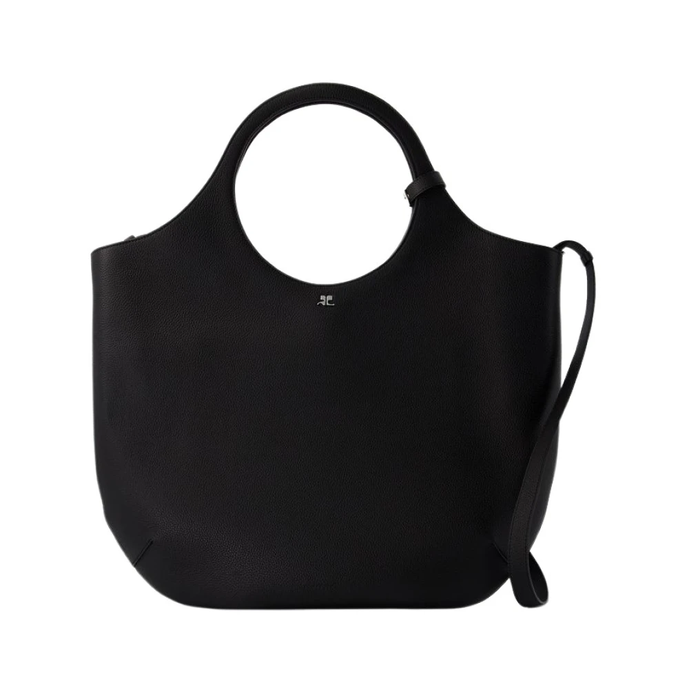 Courrèges Women's Black Large Grained Bag