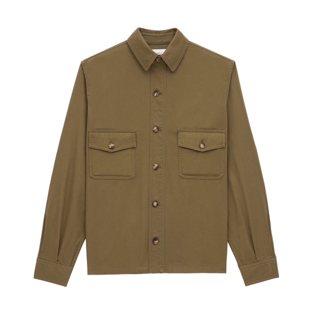 Saint Laurent Groen overhemd met knopen en zakken Green Heren