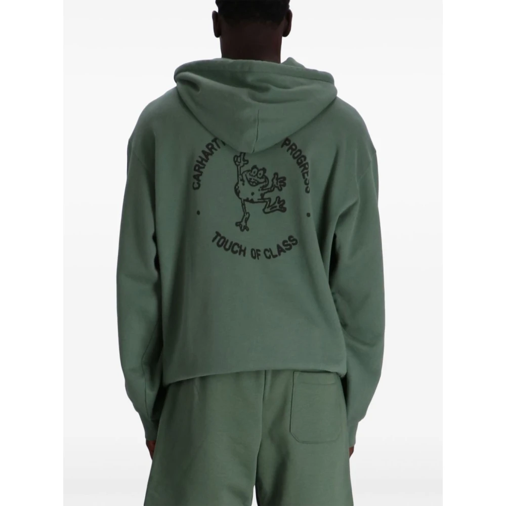 Carhartt WIP Groene Grafische Print Hoodie Green Heren