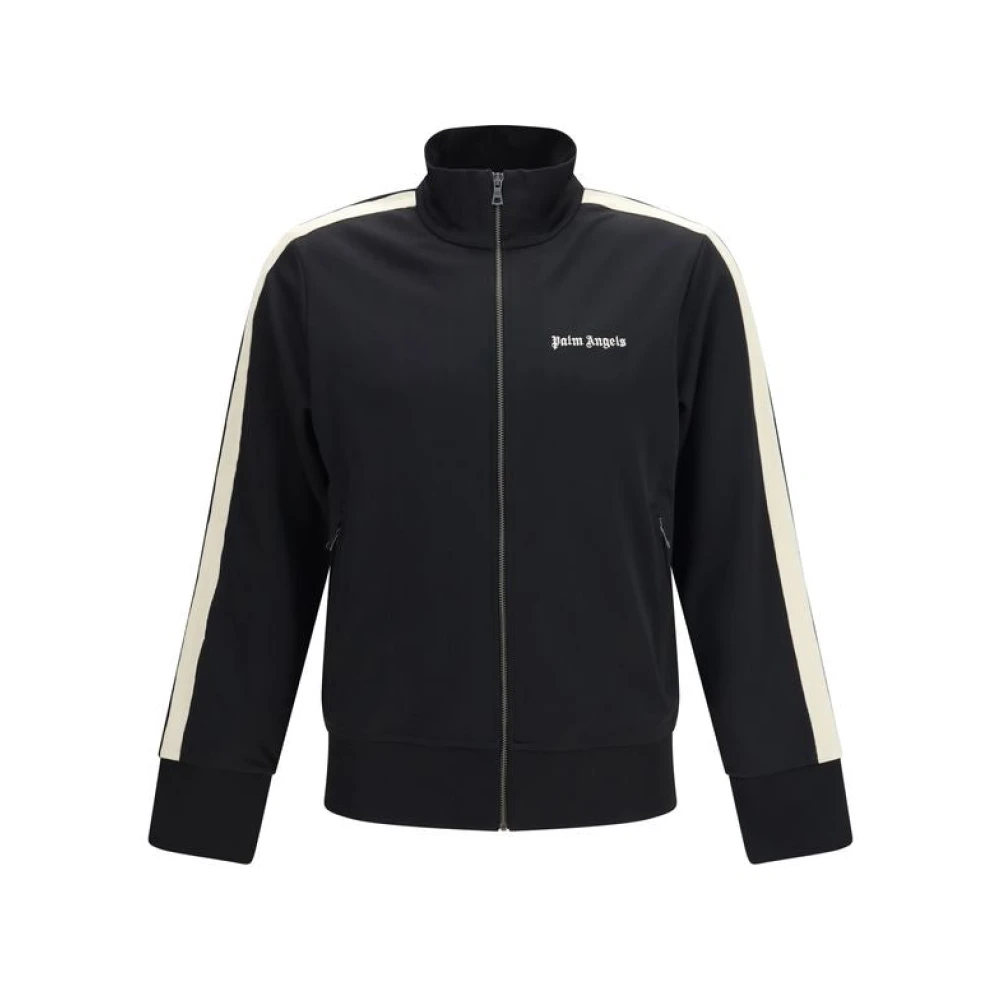 Palm Angels Men's Black Zip-Throughs, M, Classic Logo Track Jacket