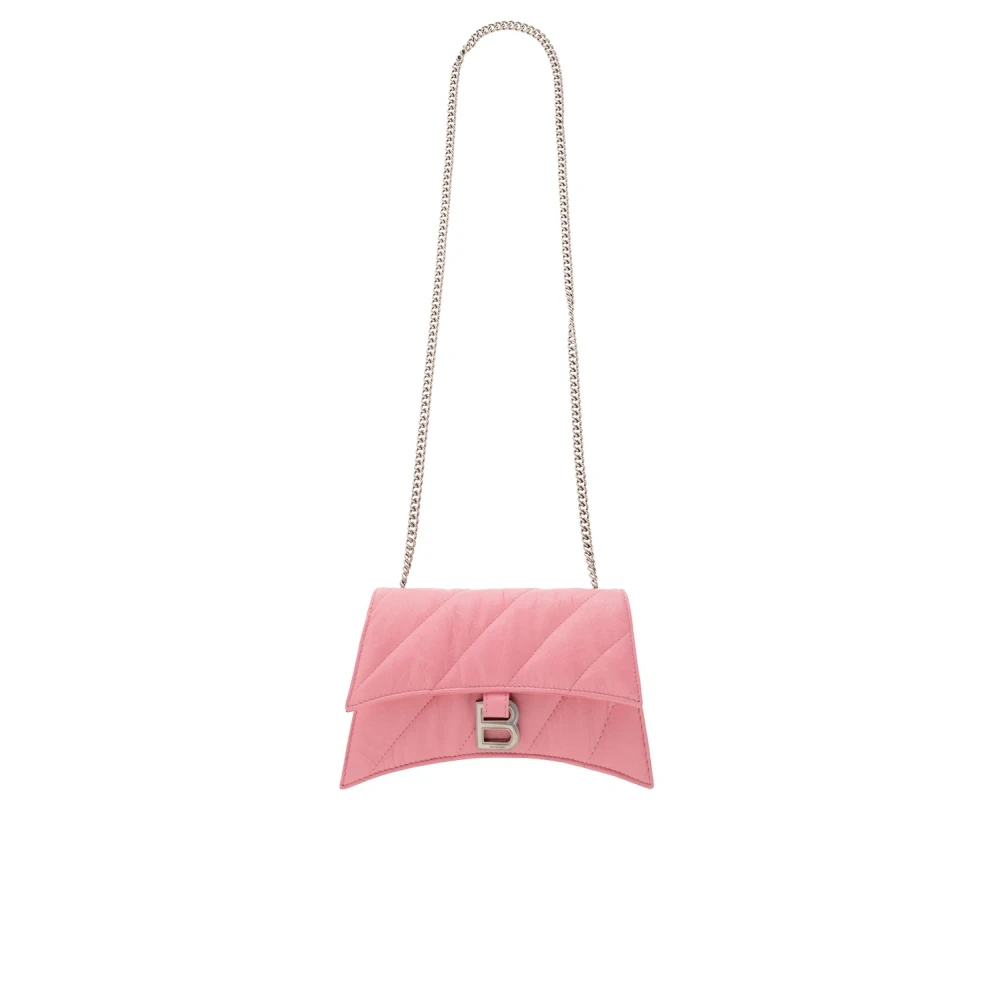 Balenciaga ‘Crush’ plånbok på kedja Pink, Dam