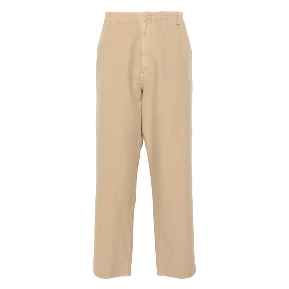 The Row Straight Trousers Beige Heren
