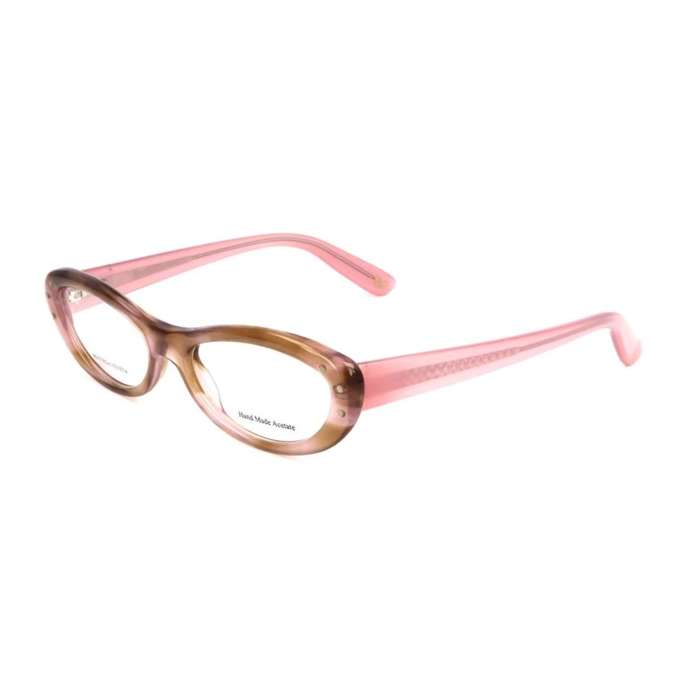 Bottega Veneta Roze Acetaat Frames met Havana Rose Wijzerplaat Pink Dames