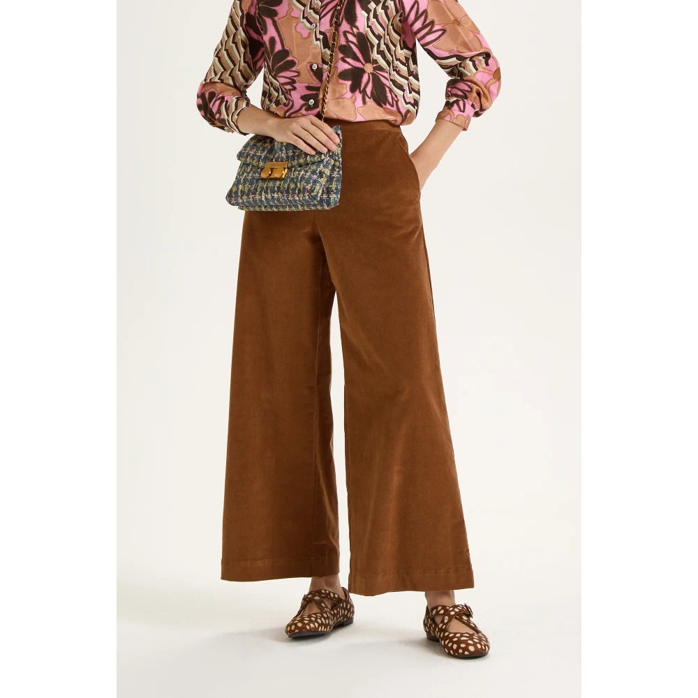 Maliparmi Baby Cord Broek Brown Dames
