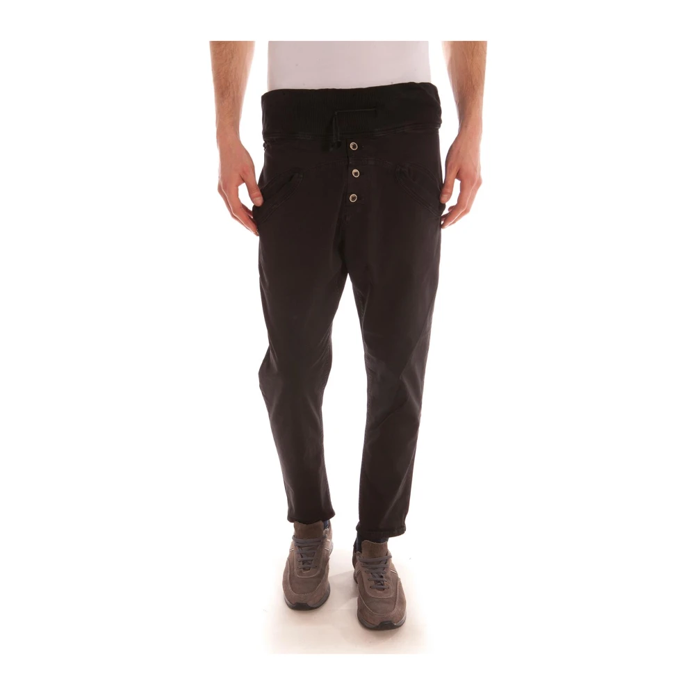 Daniele Alessandrini Men's Black Slim-Fit Trousers, W33, Jeans Trouser