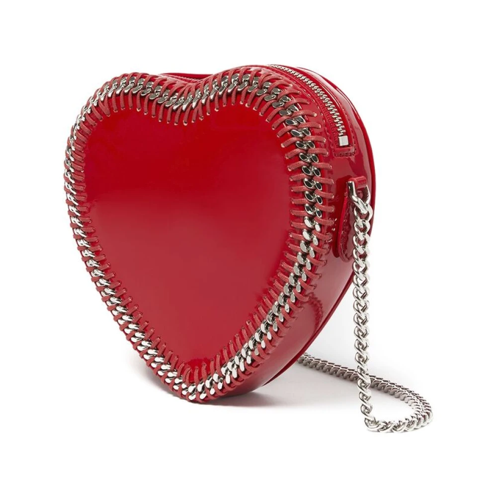 Stella Mccartney Rode Hart Snit Schoudertas Red Dames