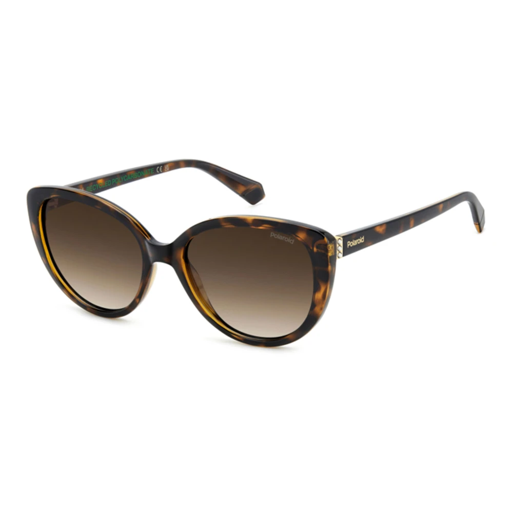 Polaroid Women's Brown Dark Havana Sunglasses Shaded Polarized - Sunglasses - 56 Mm - Accessories