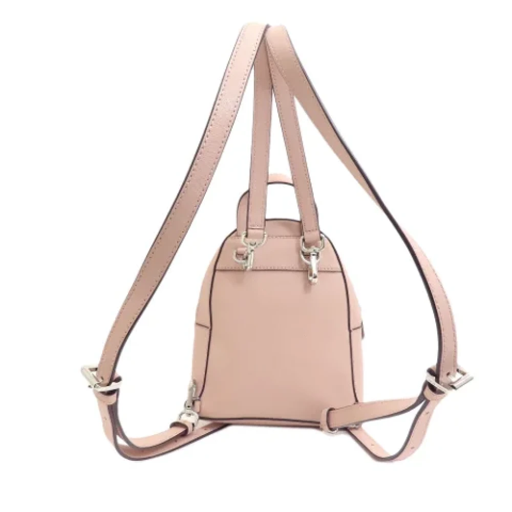 Michael Kors Pre-owned Leather backpacks Pink Dames