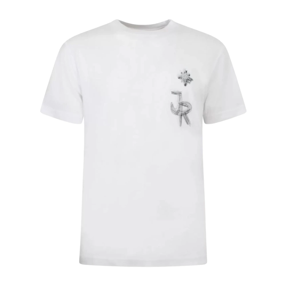 John Richmond Logo T-shirt met ronde hals White Heren