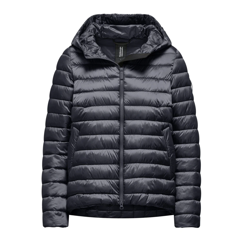BomBoogie Lichte Nylon Donsjas met Capuchon Blue Dames